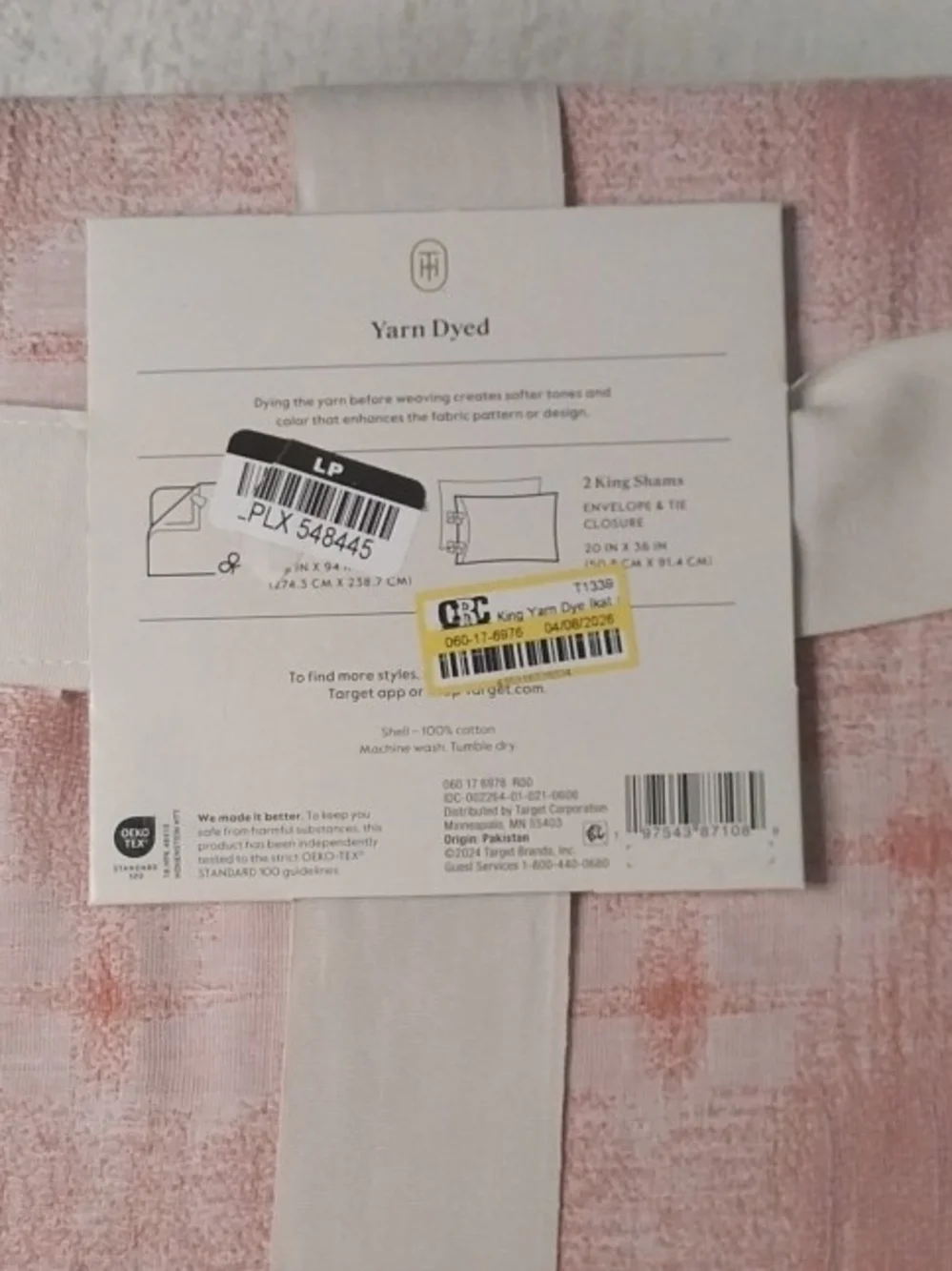 Threshold Pink Yarn-Dyed Cotton Duvet Cover Set